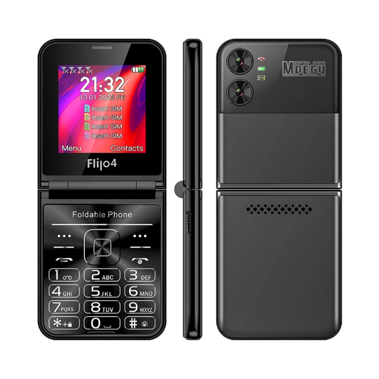 Telefono UNIWA F265 Flip Style, Mediatek MT6261D da 2,55 pollici, FM, 4 schede SIM, 21 tasti Telefono UNIWA F265 Flip Style, Mediatek MT6261D da 2,55 pollici, FM, 4 schede SIM, 21 tasti